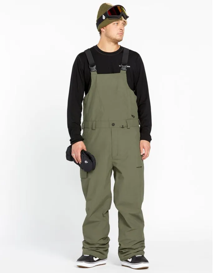 Mens VCo Sparta Bib Overalls 8211 Ivy Mens Volcom Pants