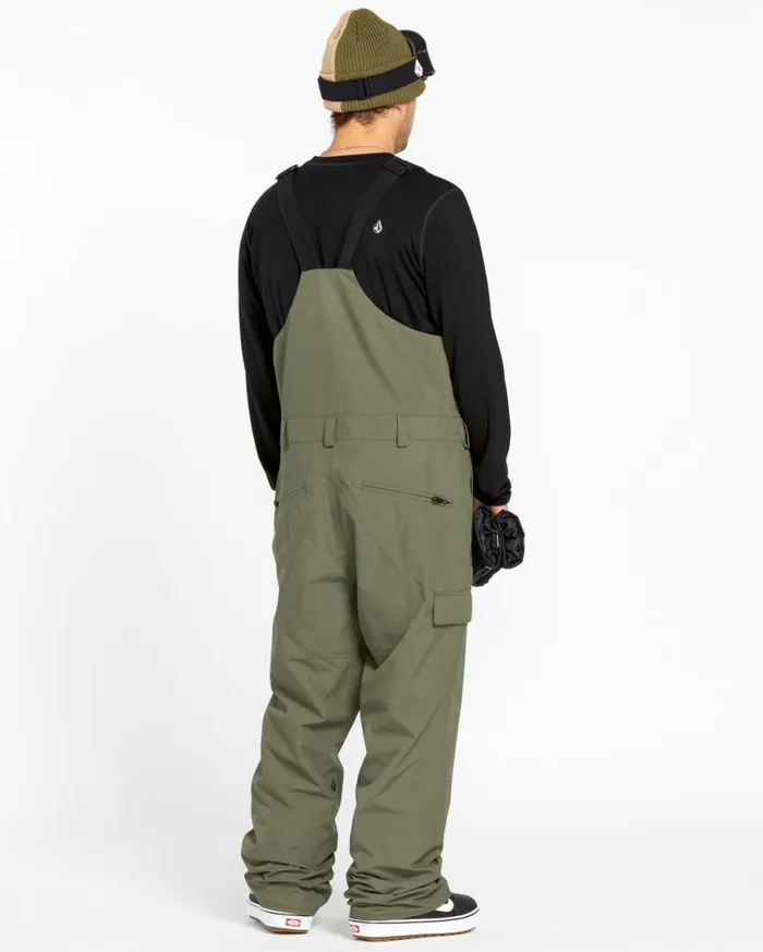 Mens VCo Sparta Bib Overalls 8211 Ivy Mens Volcom Pants