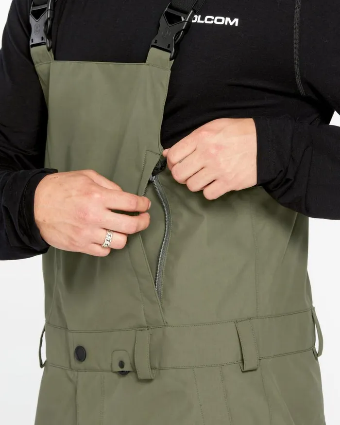 Mens VCo Sparta Bib Overalls 8211 Ivy Mens Volcom Pants