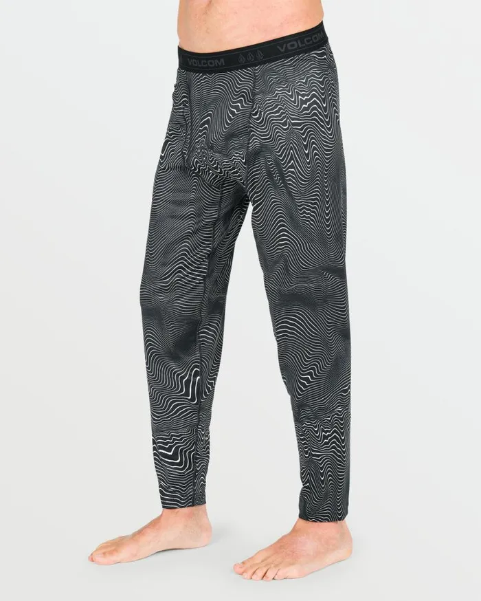 Mens VScience Pants 8211 Black Print Mens Volcom Layering