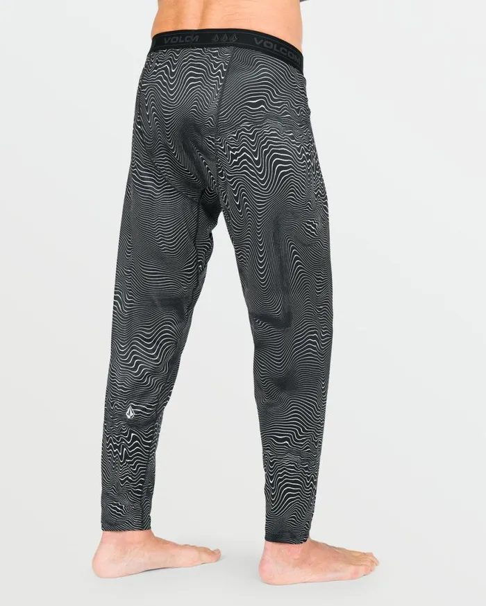 Mens VScience Pants 8211 Black Print Mens Volcom Layering