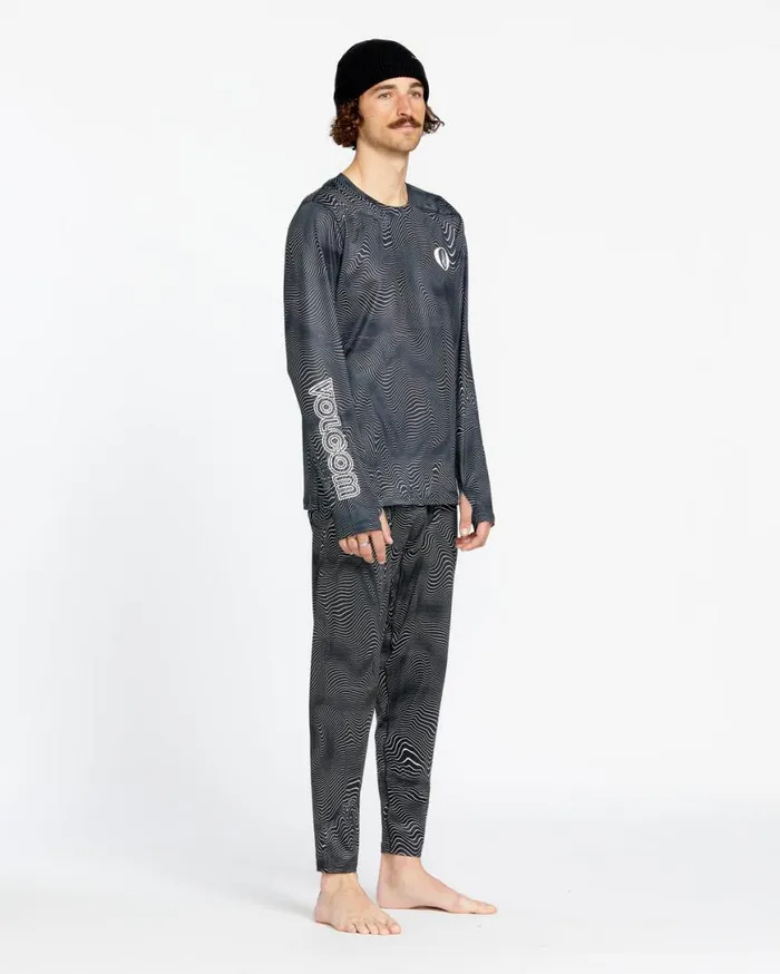Mens VScience Pants 8211 Black Print Mens Volcom Layering