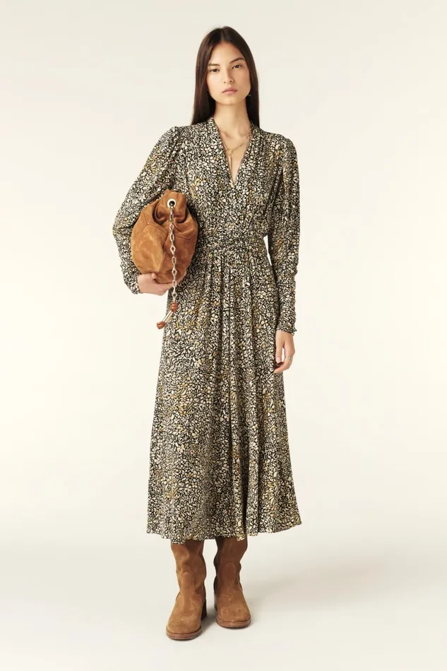 Midaxi Dress Seven Beige Women Baandsh Dresses