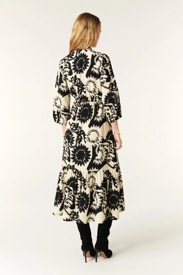 Midi Dress Ferae Green Women Baandsh Dresses