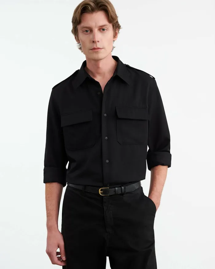 MIRKO SHIRT Black Men Nili Lotan Shirts