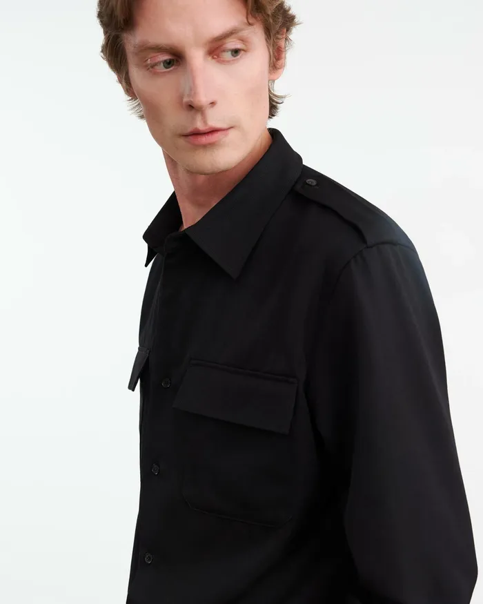 MIRKO SHIRT Black Men Nili Lotan Shirts