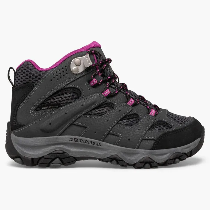 Moab 3 Mid Waterproof Boot Graniteberry Kids Merrell Boots
