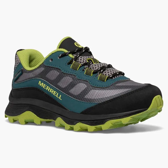 Moab Speed Low Waterproof Deep Greenblack Kids Merrell Sneakers