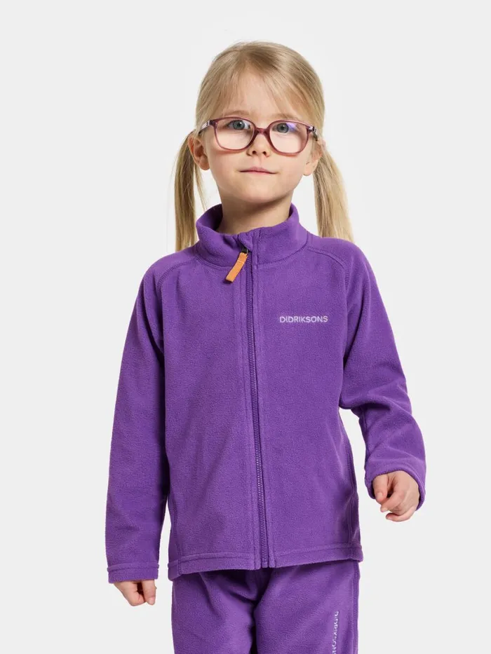 Monte Kid039s FullZip 10 Disco Purple Kids Didriksons Fleece and Midlayers