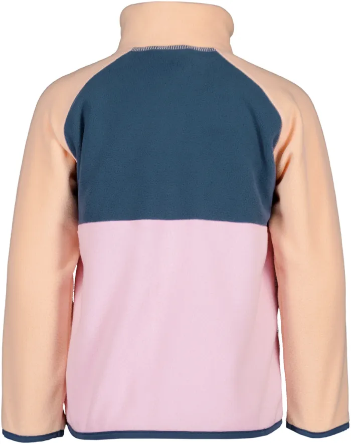 Monte Kids039 Half Button Orchid Pink Kids Didriksons Fleece and Midlayers
