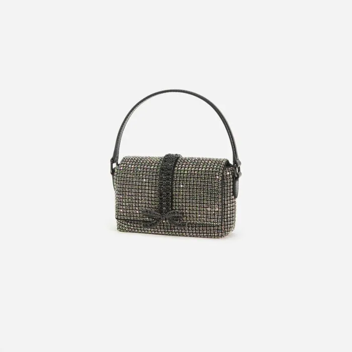 Multi Rhinestone Chainmail Micro Bag Women Self Portrait Micro Multi Rhinestone Chainmail Micro Bag Women Self Portrait Micro