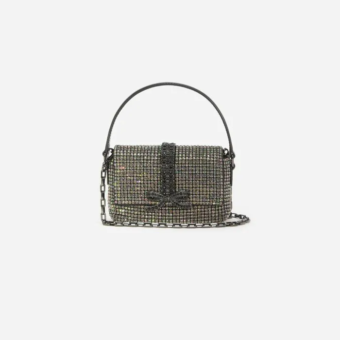 Multi Rhinestone Chainmail Micro Bag Women Self Portrait Micro Multi Rhinestone Chainmail Micro Bag Women Self Portrait Micro