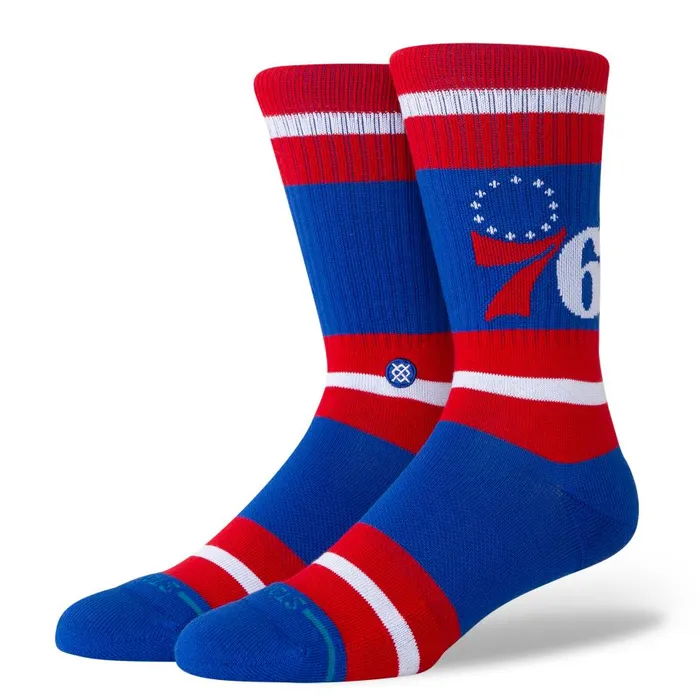 Nba 2024 Prep Crew Socks Philadelphia 76ers MenWomen Stance Crew