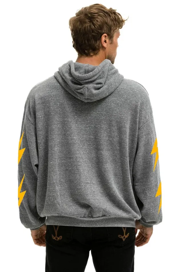 Outside Lands 2024 Relaxed Zip Hoodie 8211 Heather Grey WomenMen Aviator Nation Hoodies