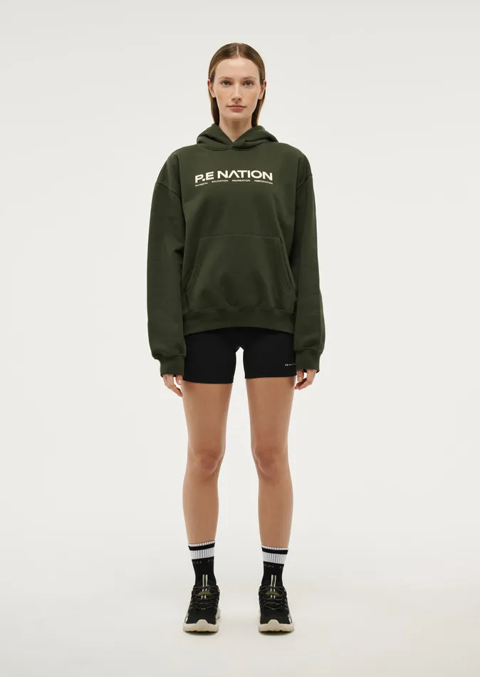 PE Nation Hoodies Women COMEBACK HOODIE IN FOREST NIGHT