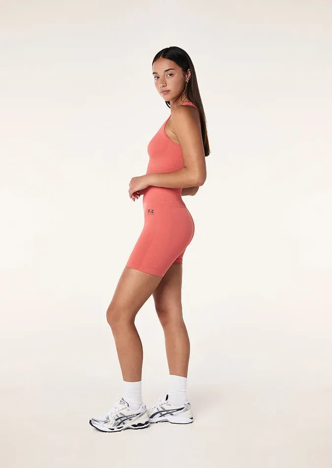 PE Nation RESTORE SEAMLESS TANK IN BRICK RED Women Seamless