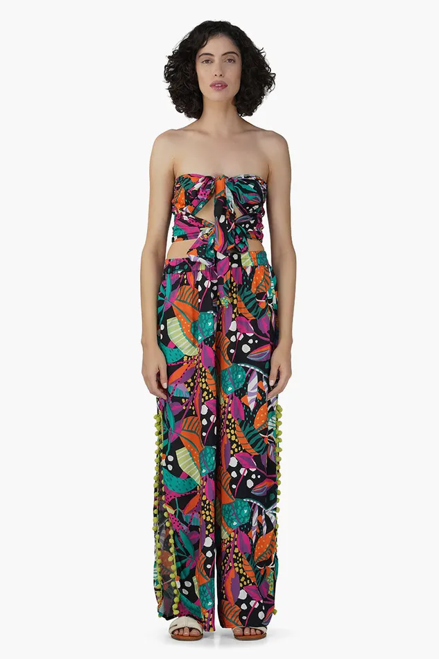 Pants America and Beyond Women Brazil Color Leafs Pant