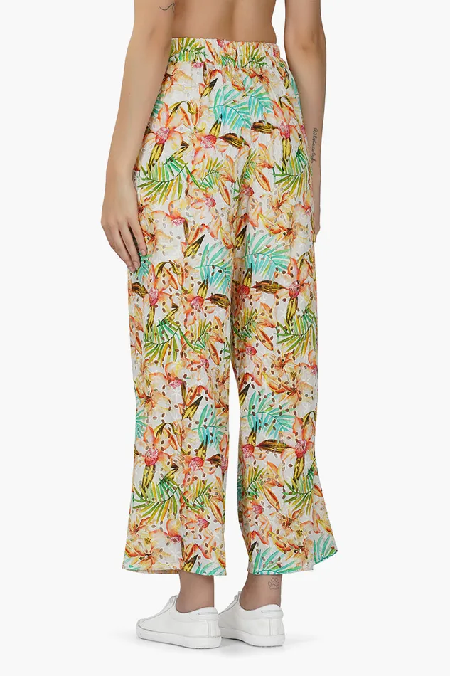 Pants America and Beyond Women Tangerine Floral Pants