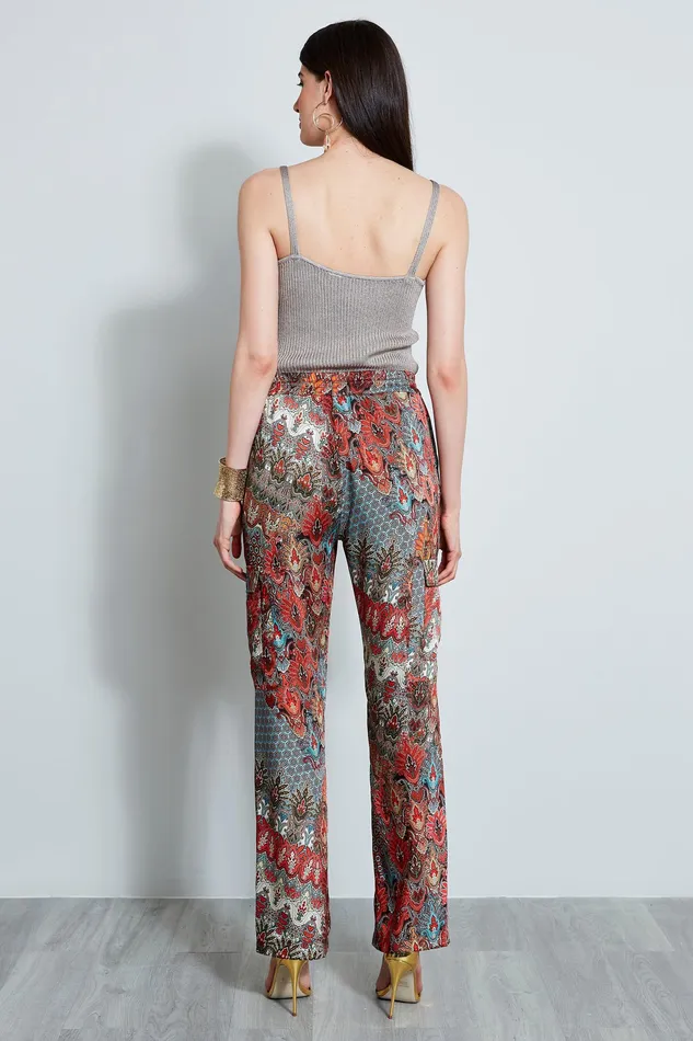 Pants Women Elie Tahari Paisley Cargo Pant MULTI