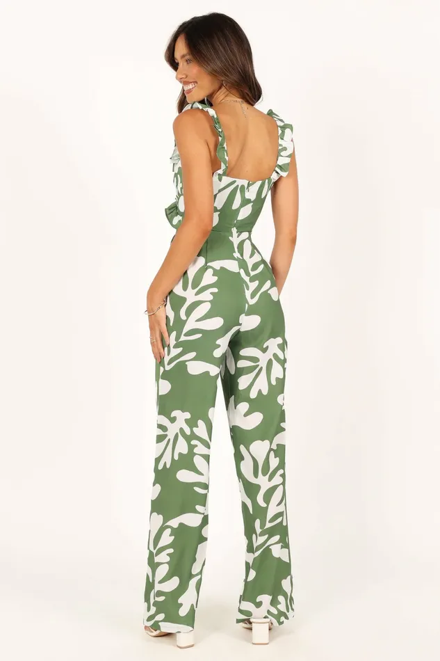 Payton Jumpsuit Khaki Women Jumpsuits and Rompers Petal and Pup