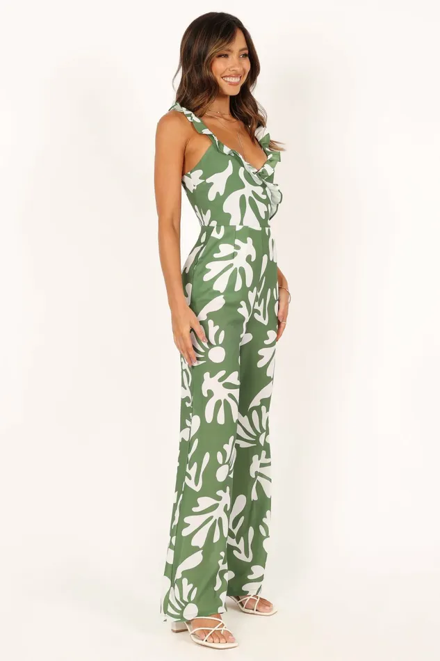 Payton Jumpsuit Khaki Women Jumpsuits and Rompers Petal and Pup