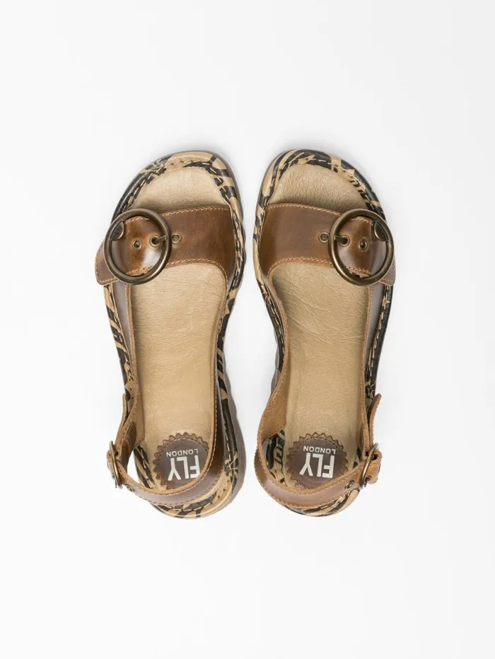 Peru Buckle Sandals Women Fly London Sandals