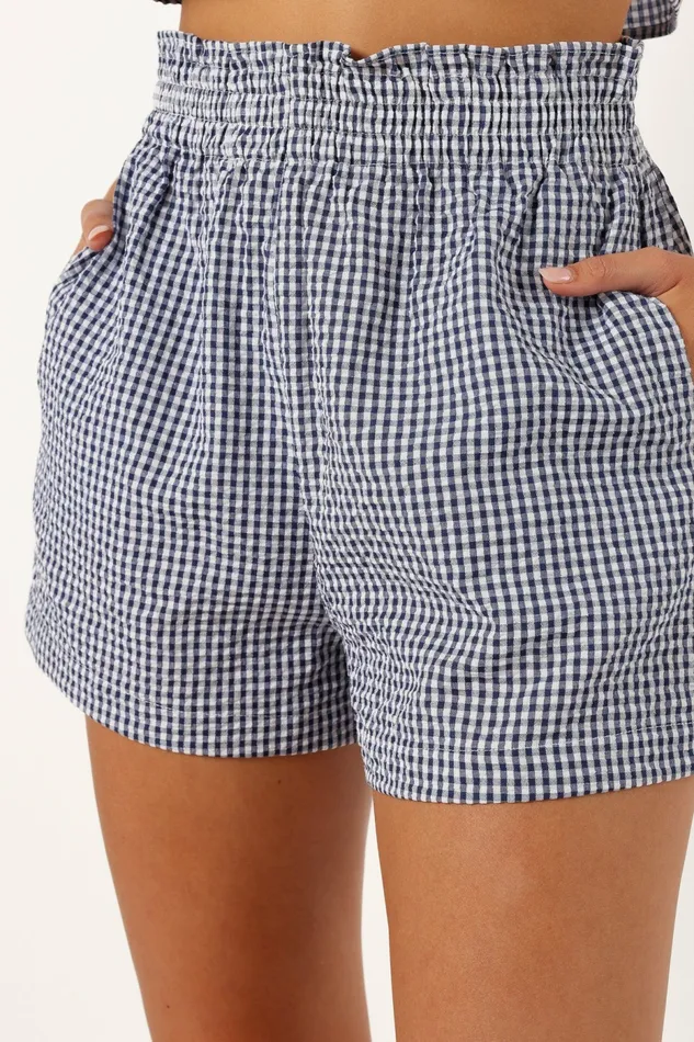 Petal and Pup Matching Sets Women Callum Short Set Navy Gingham
