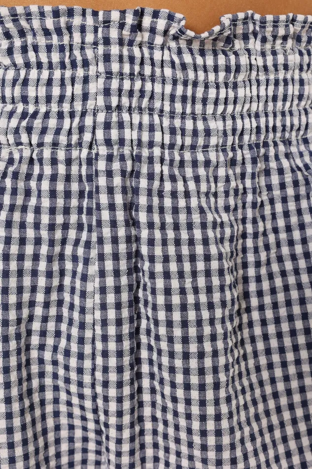Petal and Pup Matching Sets Women Callum Short Set Navy Gingham