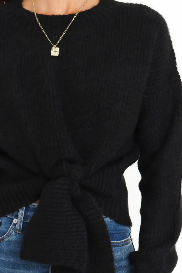 Petal and Pup Sweaters Women Captivate Knit Sweater Black