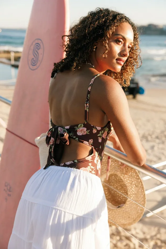 Petal and Pup Swim Women Saltwater One Piece Rosebud