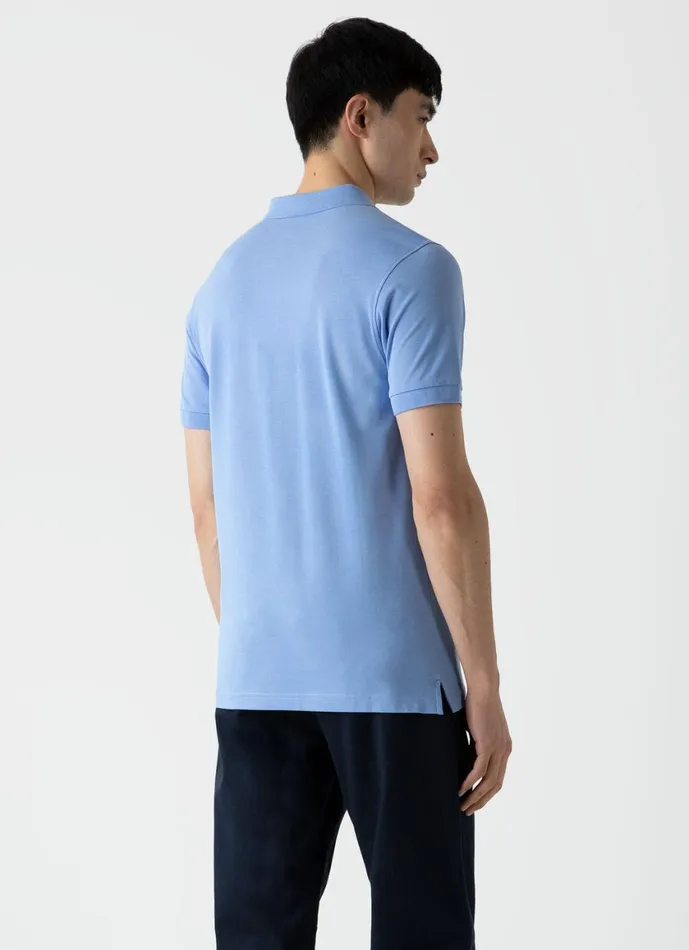 Piqu Polo Shirt Cool Blue Men SUNSPEL Polo Shirts
