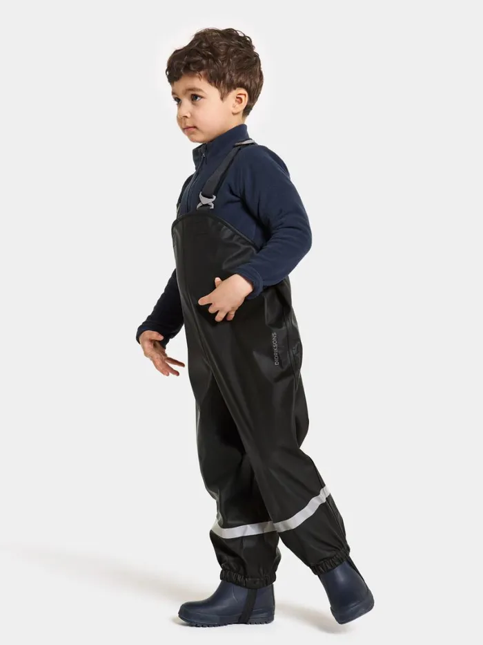 Plaskeman Kid039s Pants 5 Black Kids Didriksons Waterproof Trousers