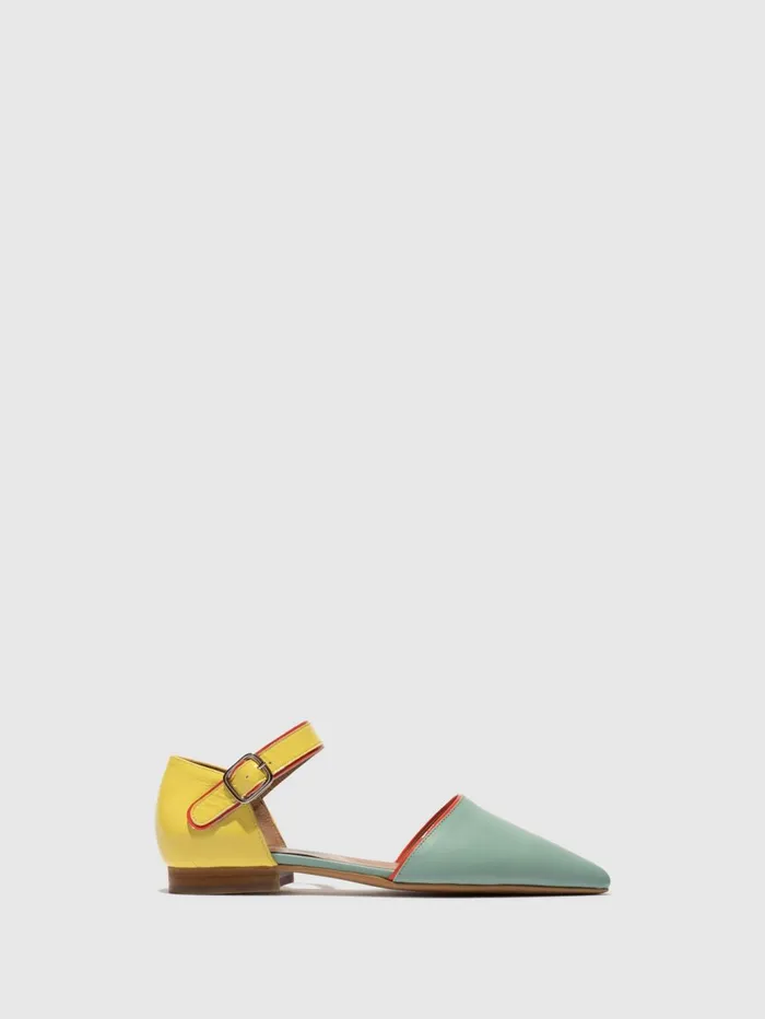 Pointed Toe Shoes SARJ266FLY SPEARMINTLEMONSCARLET Women Fly London Shoes