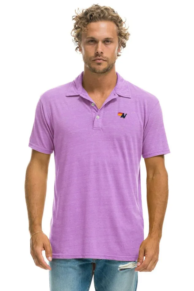 Polo 8211 Neon Purple Women Aviator Nation Tees