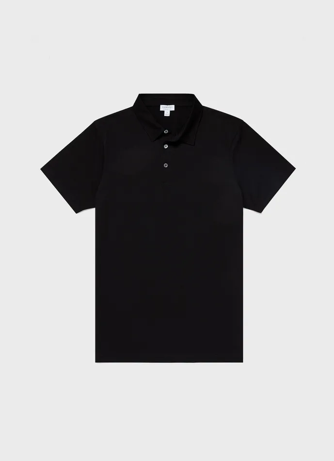 Polo Shirts Classic Jersey Polo Shirt Black 8211 ussunspel Men