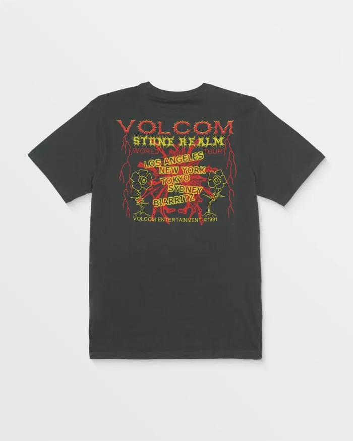 Projection Short Sleeve Tee 8211 Stealth Mens Volcom TShirts and Tanks