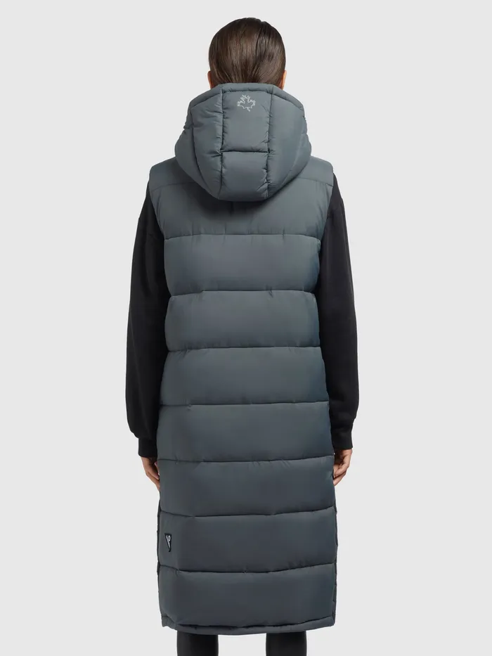 Puffer Vests KHUJO Women Weste MAGNETA MATT Grn Grn
