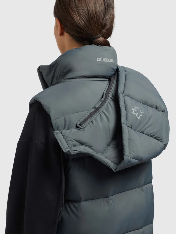 Puffer Vests KHUJO Women Weste MAGNETA MATT Grn Grn