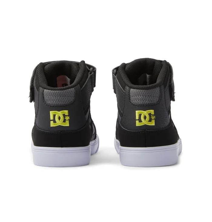 Pure High Elastic Waist Lace HighTop Shoes blacksoft limeblack Sneakers DC Shoes Kids