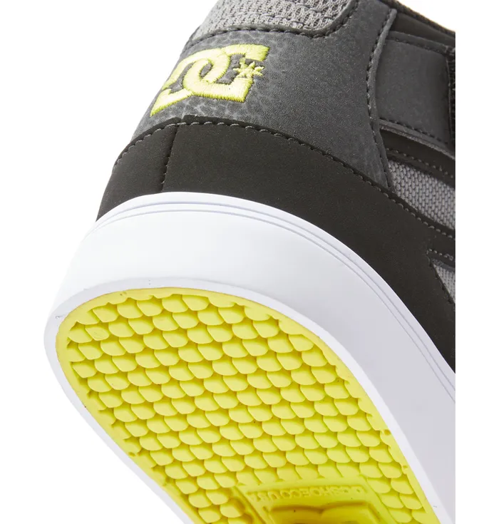 Pure High Elastic Waist Lace HighTop Shoes blacksoft limeblack Sneakers DC Shoes Kids