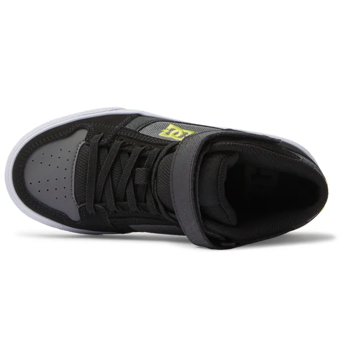 Pure High Elastic Waist Lace HighTop Shoes blacksoft limeblack Sneakers DC Shoes Kids