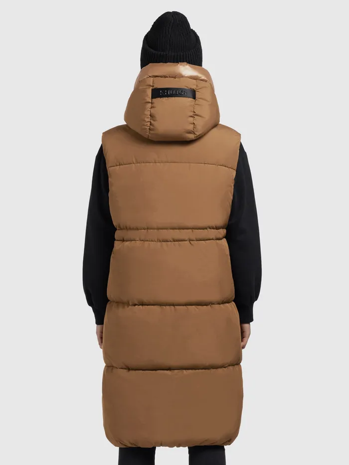 Quilted Vests Weste ALVA Hellbraun Hellbraun KHUJO Women