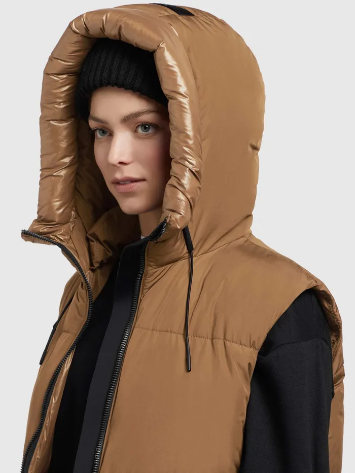 Quilted Vests Weste ALVA Hellbraun Hellbraun KHUJO Women