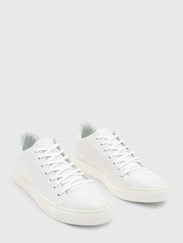 REED LOW TOP SNEAKER White Men John Varvatos Leather Sneakers