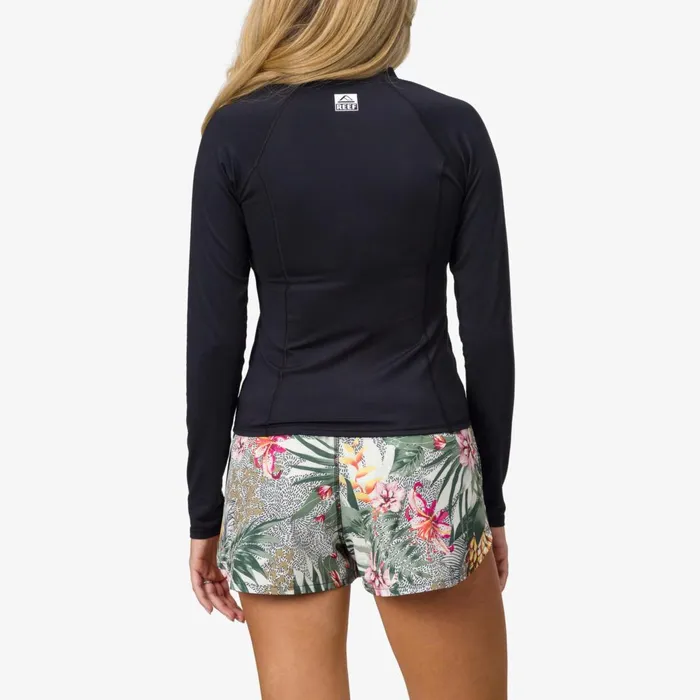 Reef Crest Zip Up Long Sleeve Surf Shirt Upf 40 Caviar Women Tops Reef Crest Zip Up Long Sleeve Surf Shirt Upf 40 Caviar Women Tops