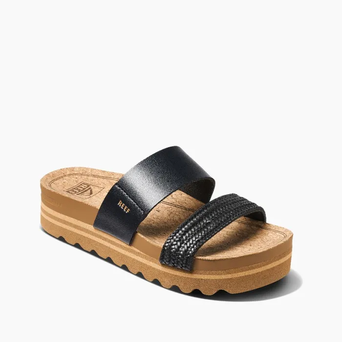 Reef Cushion Vista Hi Black Braid Women Sandals Reef Cushion Vista Hi Black Braid Women Sandals