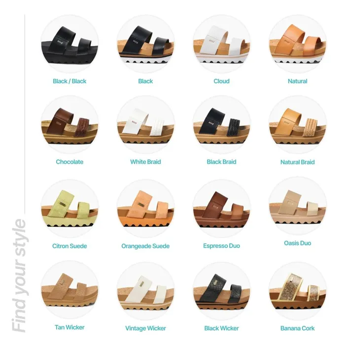 Reef Cushion Vista Hi Black Braid Women Sandals Reef Cushion Vista Hi Black Braid Women Sandals