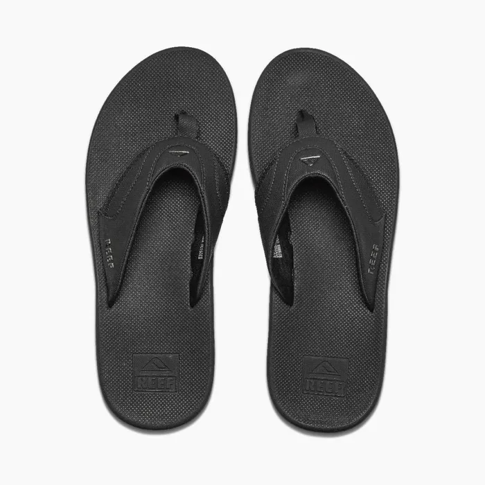 Reef Fanning All Black Men Flip Flops Reef Fanning All Black Men Flip Flops