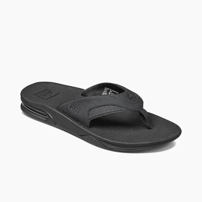 Reef Fanning All Black Men Flip Flops Reef Fanning All Black Men Flip Flops