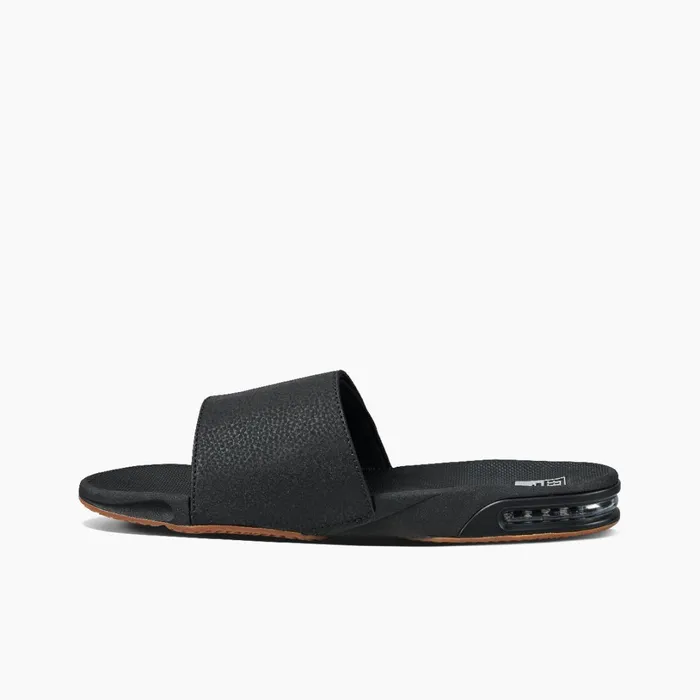 Reef Fanning Slide Blacksilver Men Sandals Reef Fanning Slide Blacksilver Men Sandals